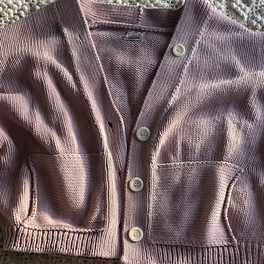 Babaa cardigan No. 26 in Plum blossom